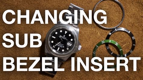 how to replace bezel insert rolex submariner|genuine rolex submariner bezel insert.